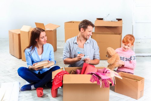 Wapping moving truck for residential and office relocations