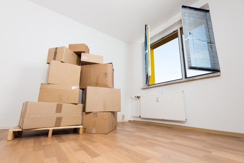 Removal van and moving equipment for a local Wapping relocation