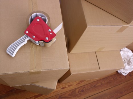 Careful loading of furniture and boxes for a Wapping move