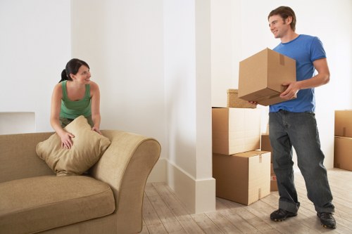 Commercial removals setup for a business move in Wapping