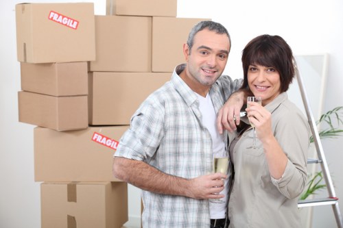 Packing and handling office equipment during a move